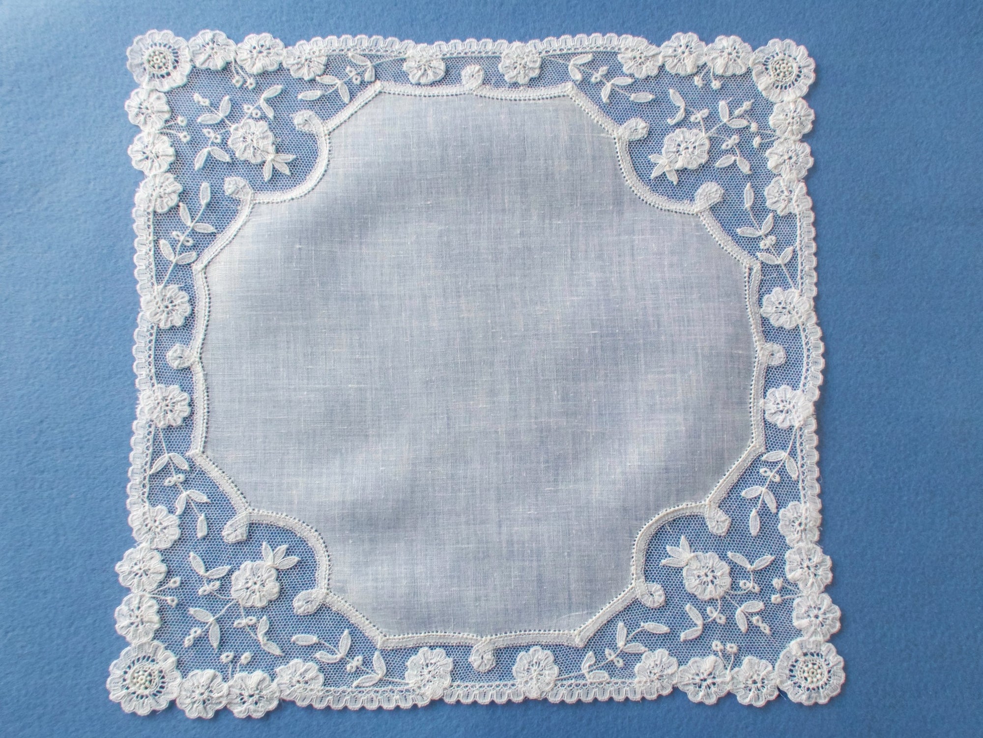 Vintage Princess Lace Handkerchief