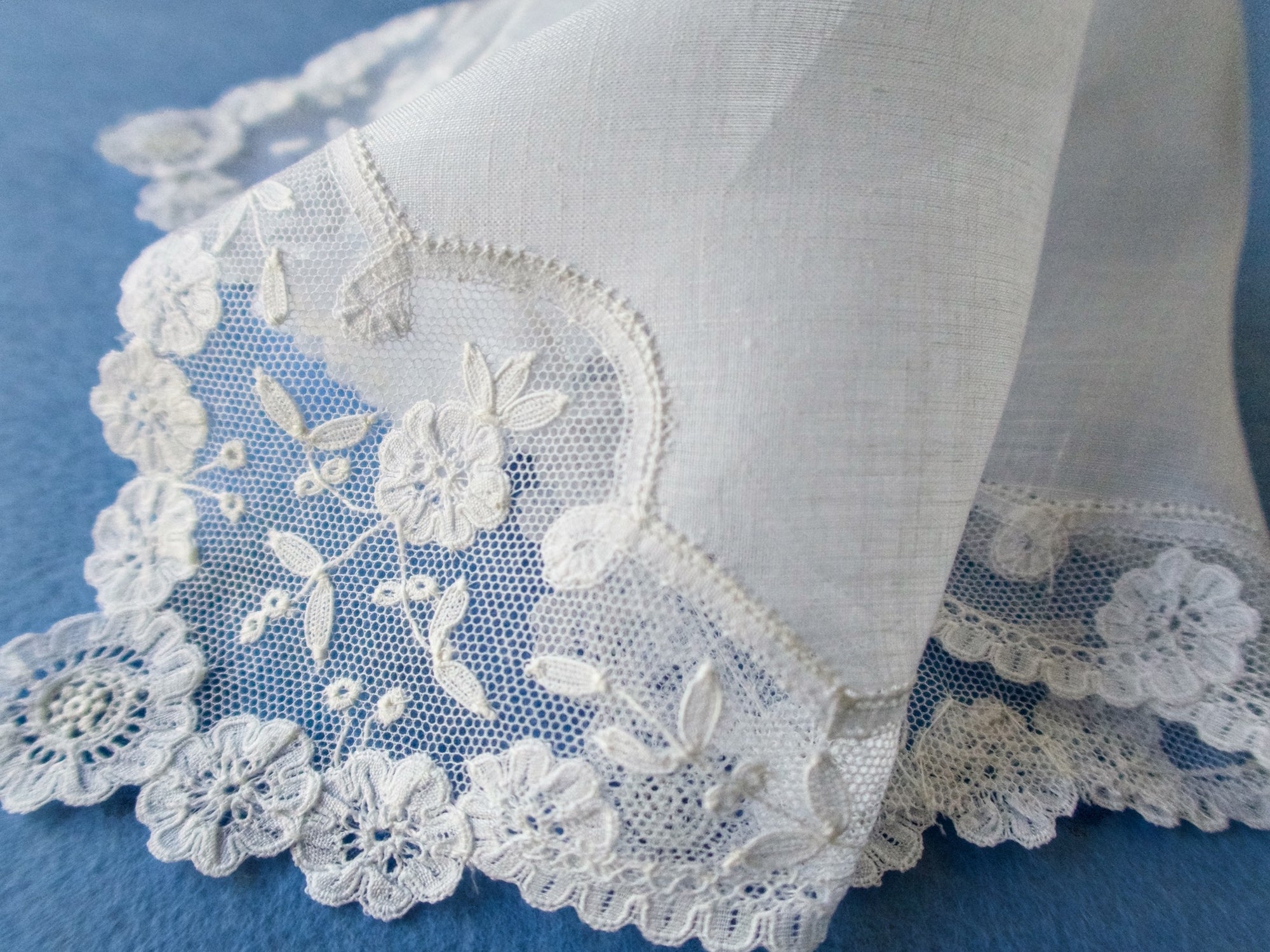 Vintage Princess Lace Handkerchief