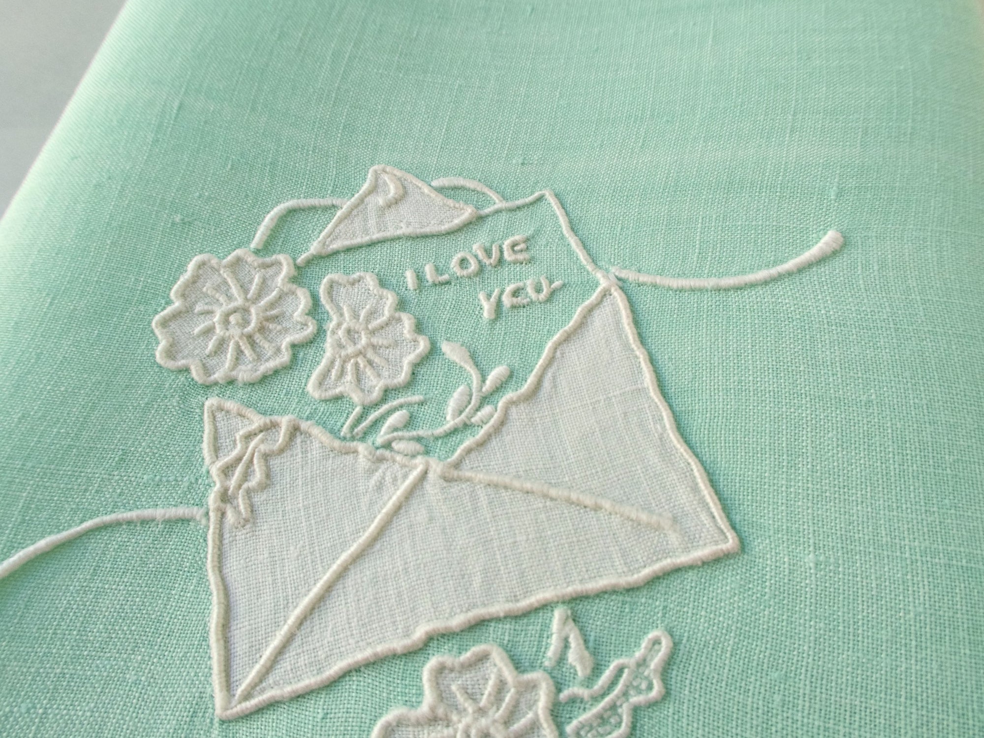 Love Letter Vintage Madeira Guest Towel, Single