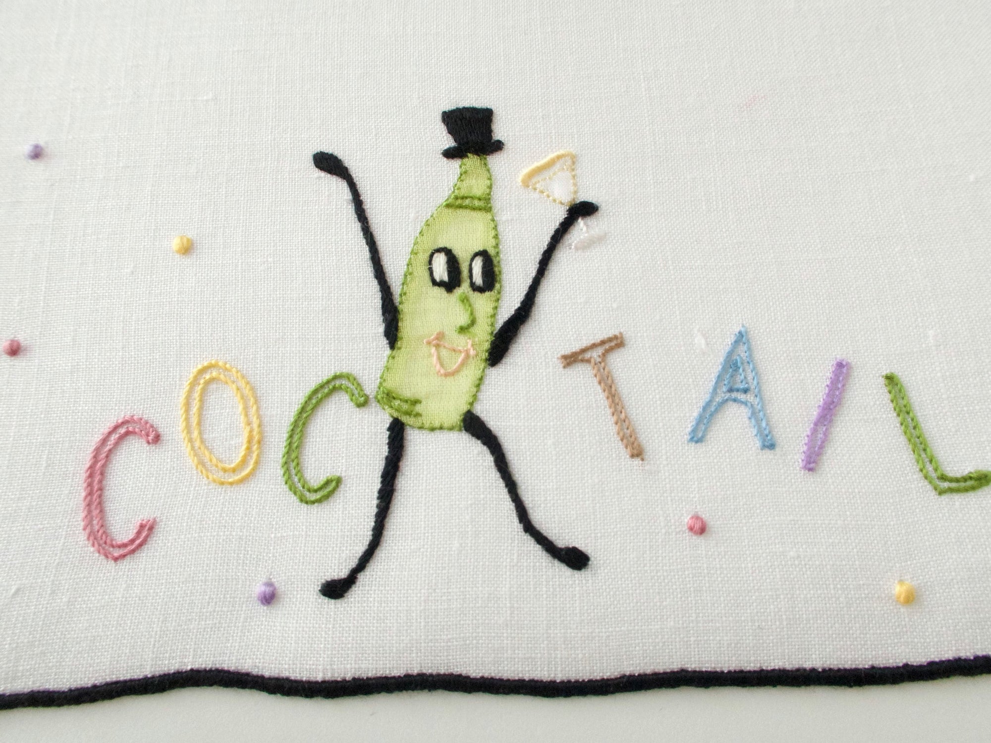 Cocktails Party Vintage Madeira Cocktail Napkins, Set of 8