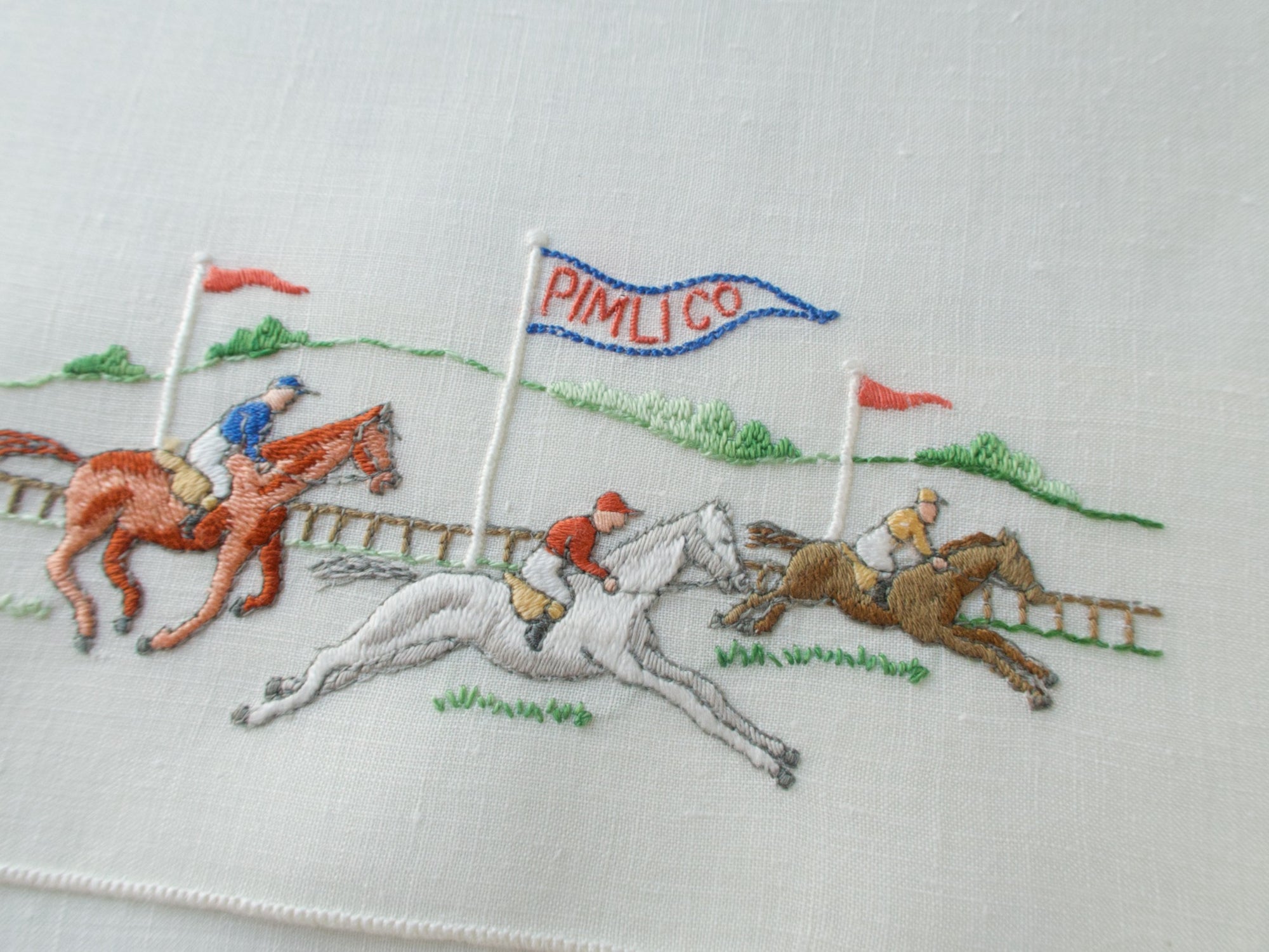 Famous Race Tracks Horse Racing Vintage Cocktail Napkins, Set of 8