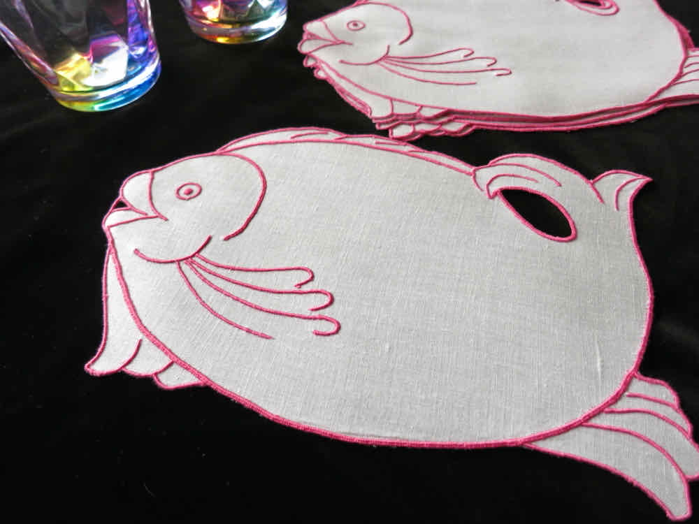 Fish Linen Napkins (set of 6)