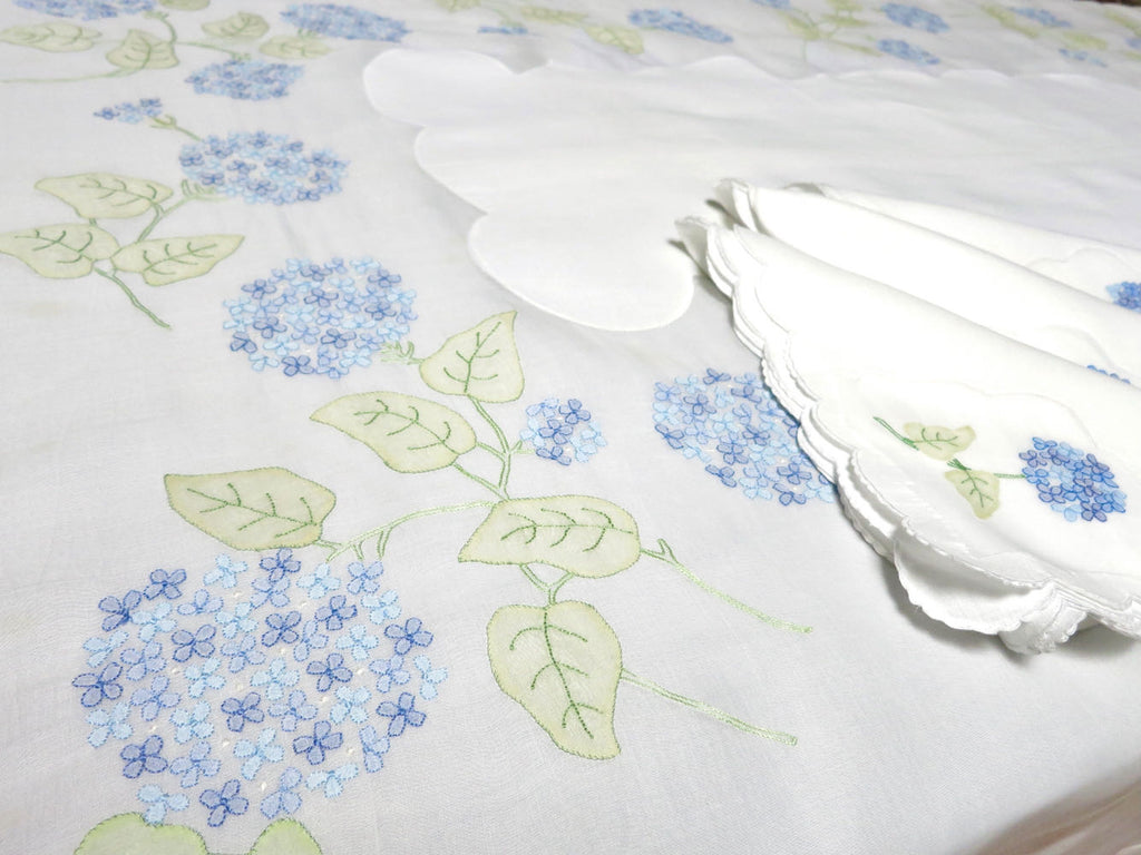 Hydrangea Cloth Napkins - set of 4 - Adorn Goods